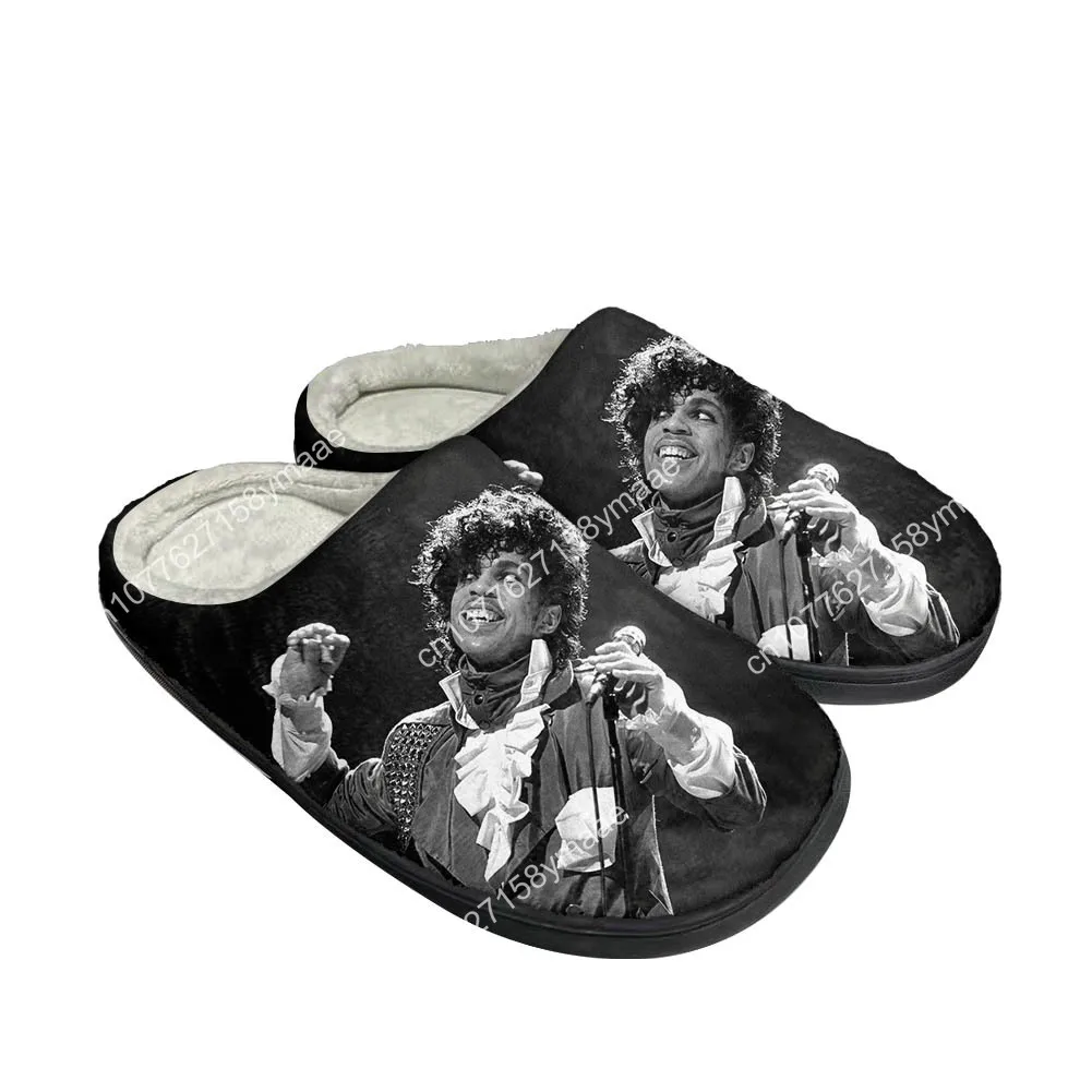 Hot Rapper Prince Fashion Cotton Custom Slippers Mens Womens Sandals Plush Casual Keep Warm Shoes Thermal Comfortable Slipper
