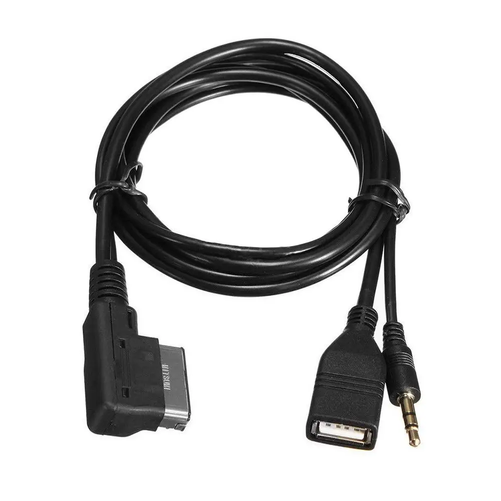 3.5mm AUX Audio Cable Music MDI AMI MMI Interface USB+Charger for Audi A6L A8L Q7 A3 A4L A5 A1 S5 Q5 Need For AMI Interface