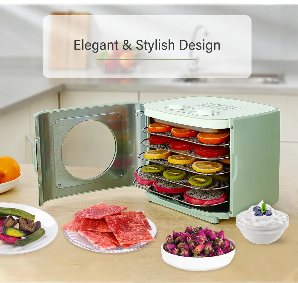Food Dehydrator Electric Dried Fruit Machine Vegetable Dryer Beef Snack Jerky Dehydrator Meat Drying Machine Stainless Steel
