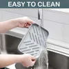 1PC Silicone Drain Rack, Kitchen Sink Sponge Tray, Easy to Clean, Suitable for Kitchen, Bathroom 2