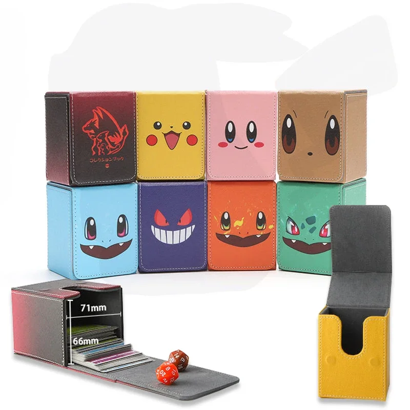 Pokemon Pikachu Trading Card Deck Box Storage Holder Organizer Cards Case Per Mtg Card Contenitore Di Protezione Per Carte Da Gioco Da Collezione