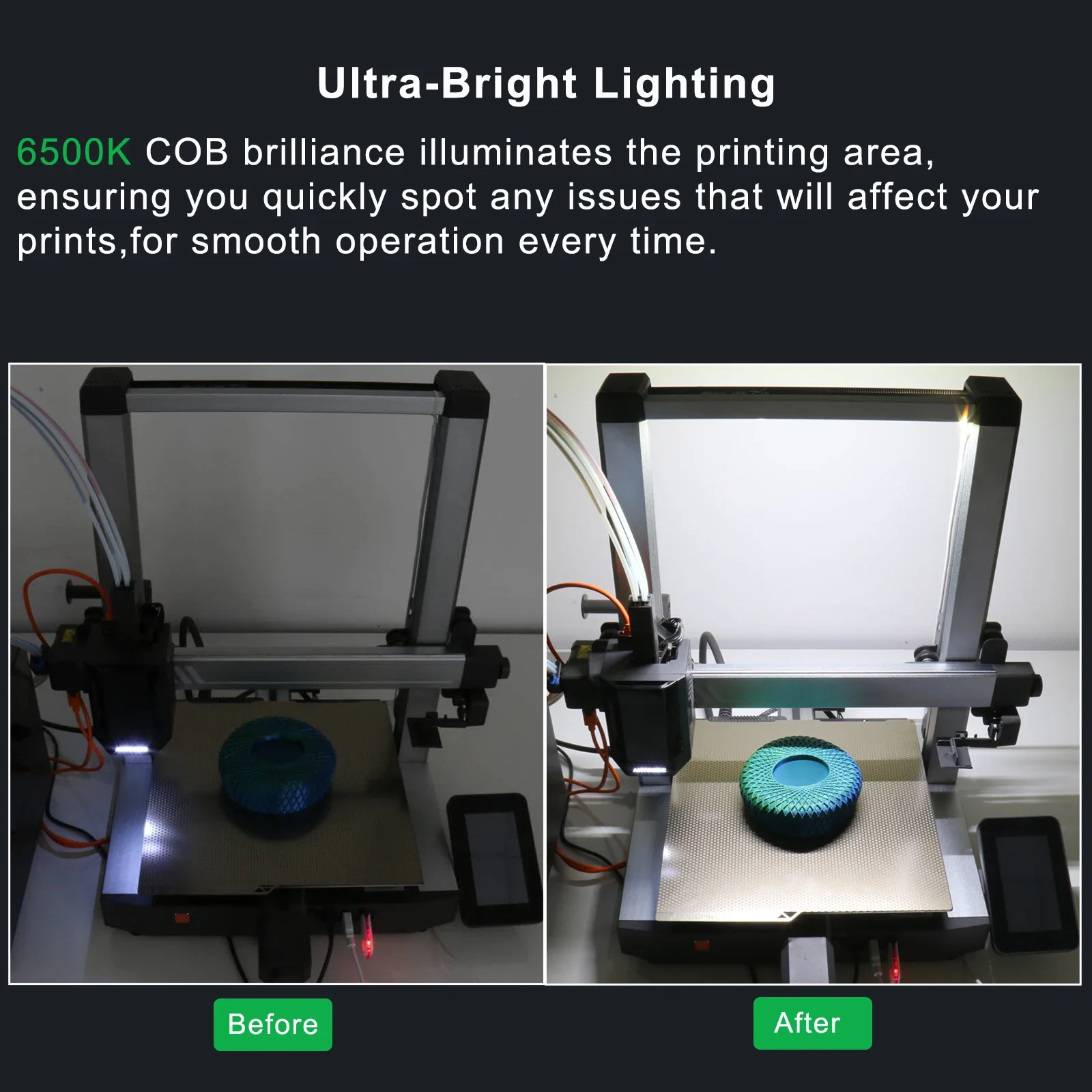 รูปสินค้า LED Light Strip 5V แสงสว่างสูงสำหรับเครื่องพิมพ์ 3D