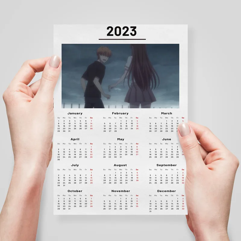 Unframed Printed 2023 Calendar Japanese Anime Fruits Basket Poster Canvas  Modern Oil Painting Art Home Wall Decal