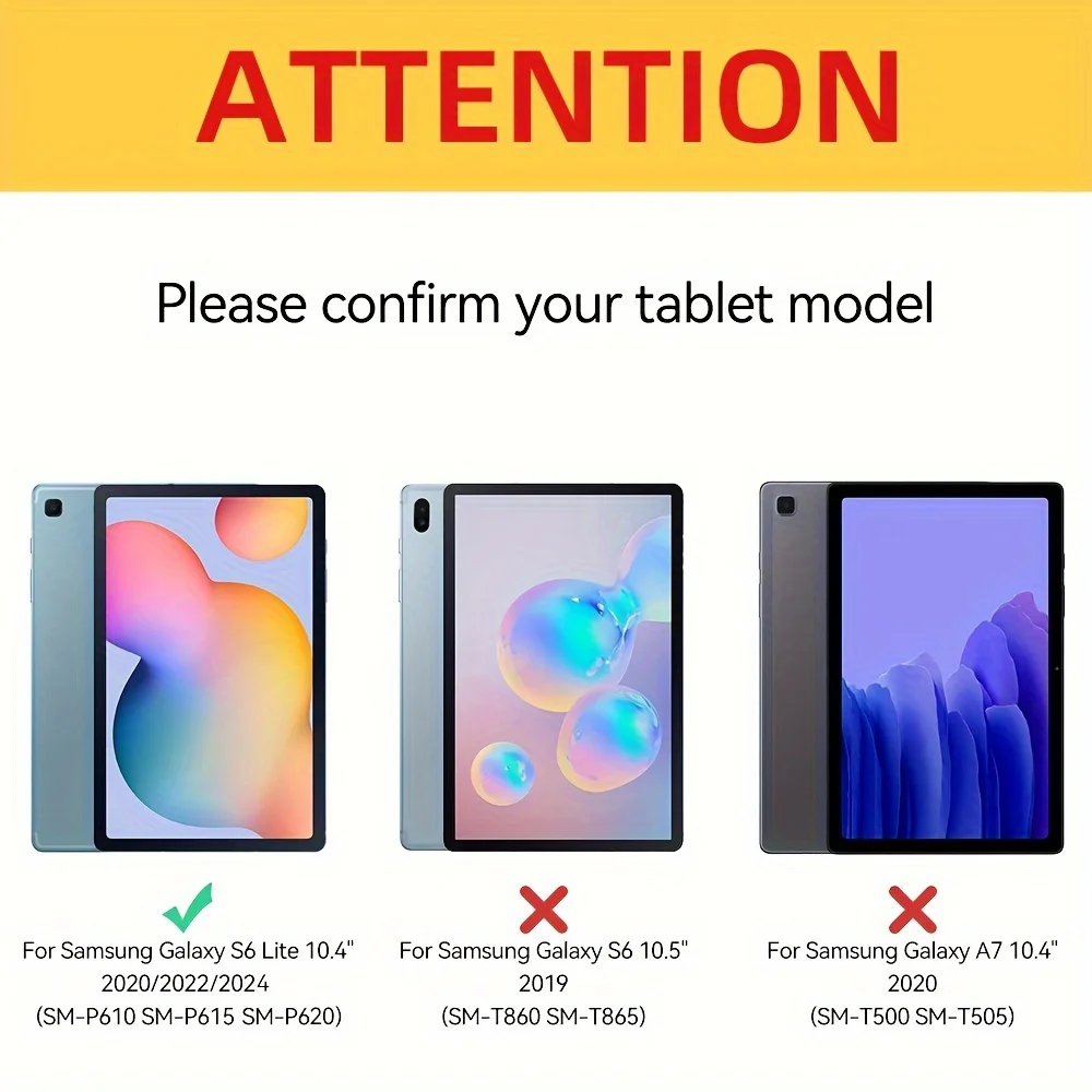 Premium Protective Case with S Pen Holder & Tri-Fold Stand for Samsung Galaxy Tab S6 Lite (10.4-Inch)