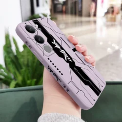 Tide Words Stylish Phone Case - Vibrant and Durable Design - Y20 (Light Purple)