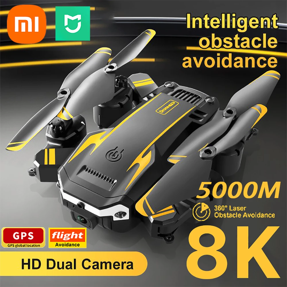 Caméra Drone pour Professionnels 8K : Photographie Aérienne HD, GPS, Évitement d'Obstacles Omnidirectionnel, Portée 5000M
