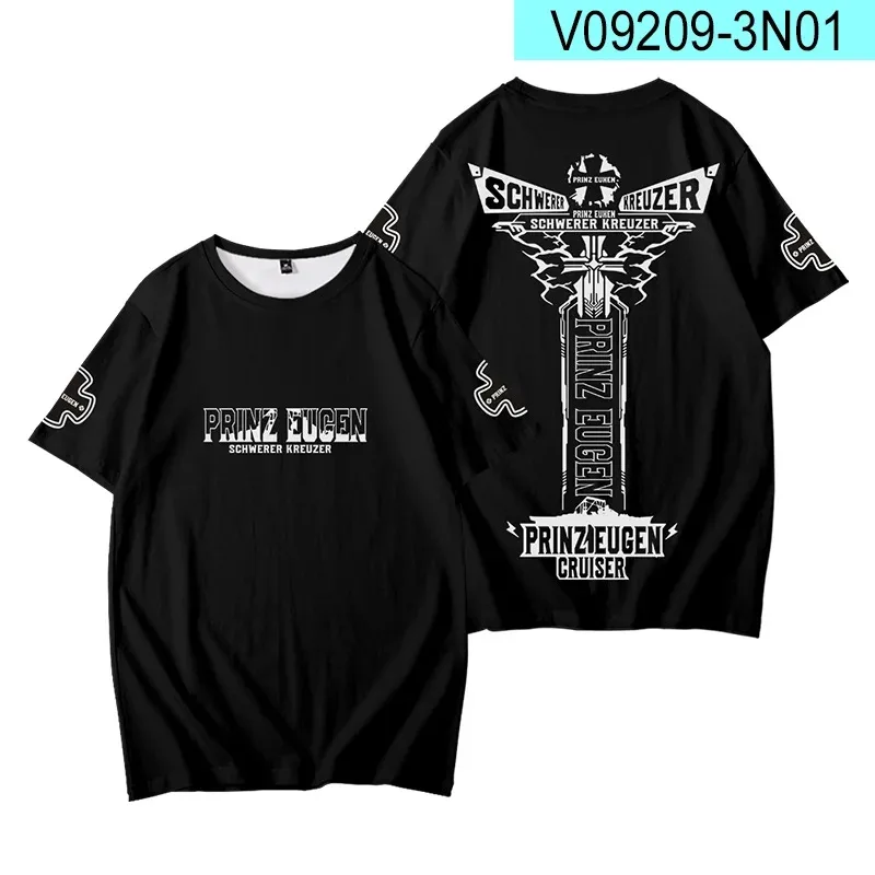 Game azur lane 3d t shirt men women boys girls harajuku short sleeve funny tshirt graphic t shirts anime clothes cosplay costume