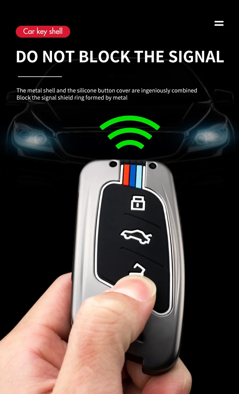 Custodia portachiavi intelligente in lega di zinco con copertura completa per Roewe I5 RX3 RX5 2017 2019 per MG ZS accessori per la protezione dello styling automatico 10 Custodia portachiavi intelligente in lega di zinco con copertura completa per Roewe I5 RX3 RX5 2017 2019 per MG ZS accessori per la protezione dello styling automatico - S0717bb553e1941b28a79d15fd8f7585fD