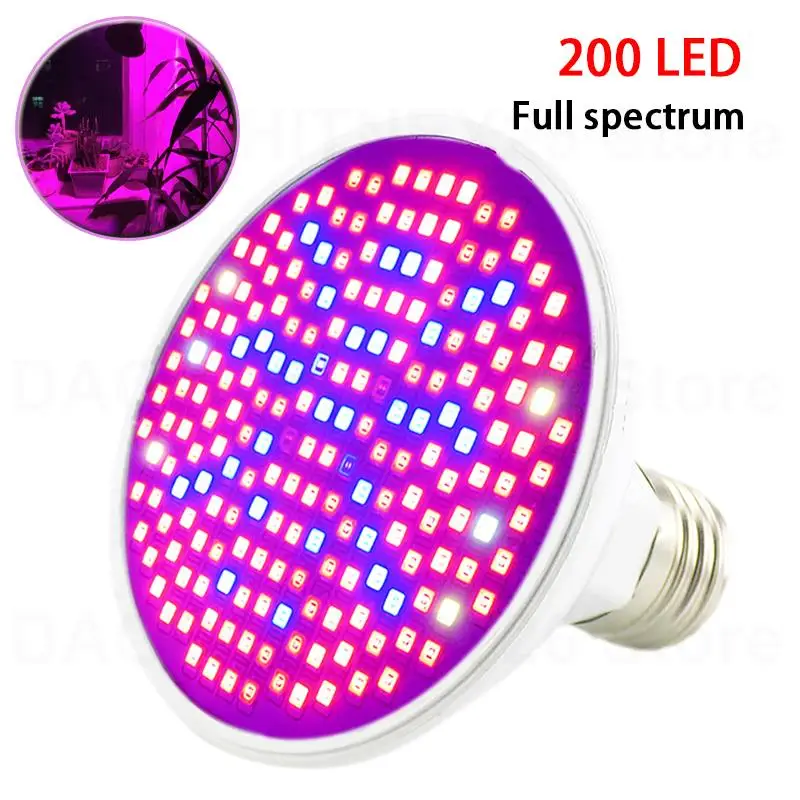 Description Picture 3 of item290 Led Plant Grow Light E27 200 LED Growing Bulb Full Spectrum Indoor flower Lamp for greenhouse Vegs Hydroponic System U26