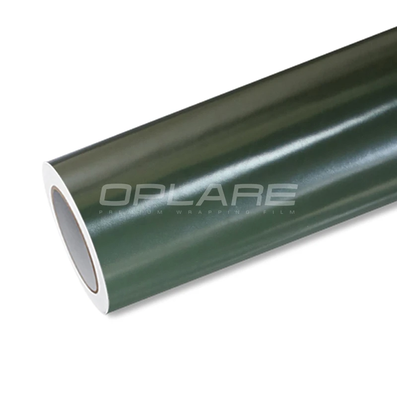 10cm width Matte Military Army Green Vinyl Wrap with Air Release