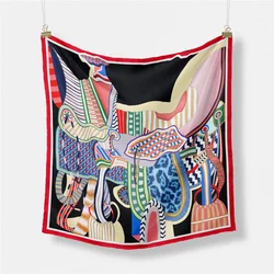 Luxurious Silk Square Scarf - Elegant Design (OP69 - 1)