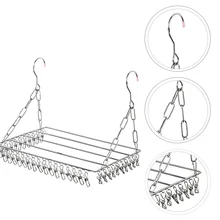 

1pc Stainless Steel Drying Rack Multifunctional Socks Drying Rack Pants Hanger