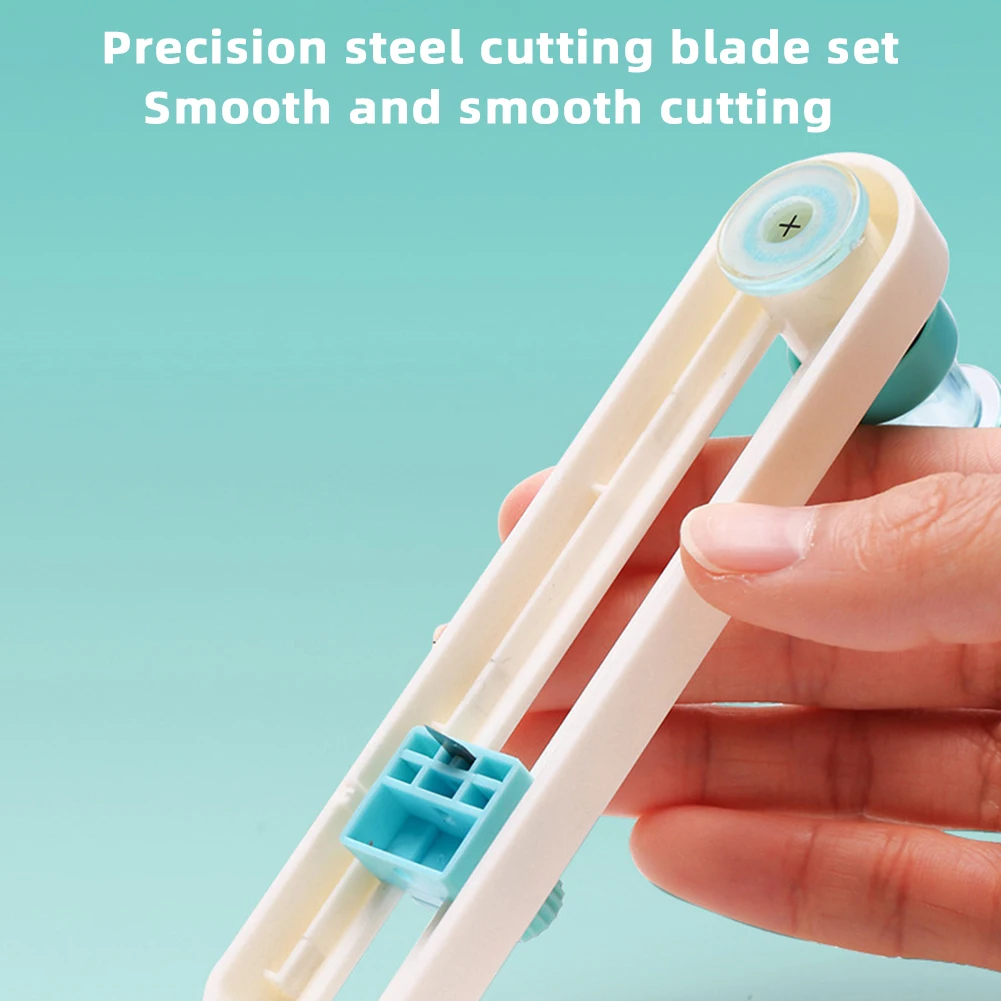 Adjustable 360 Round Cutting Knife 2-20cm Diameter Patchwork Compass Circle Cutter Scrapbooking DIY Art For Photo Krafts Paper