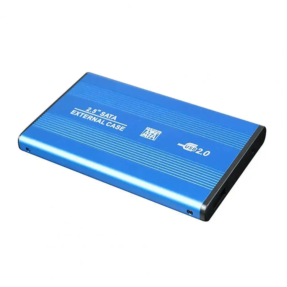 알루미늄 합금 하드 디스크 케이스, 경량 둥근 모서리, 유용한 2.5 인치 USB 2.0 외장 하드 디스크 커버, 하드 디스크 쉘