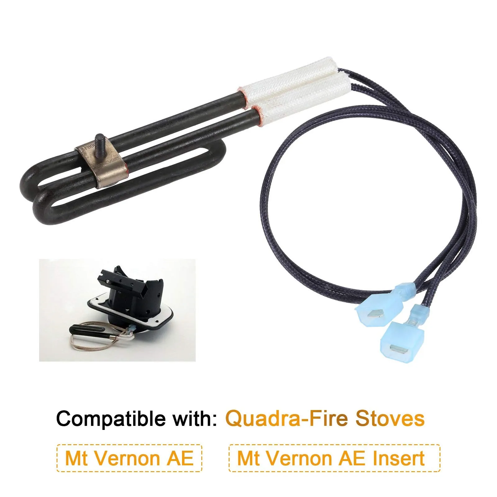 Pellet Stove Loop Igniter, SRV7000-647 Ignitor Compatible with Quadrafire  Pellet Stoves Mt Vernon , Mt Vernon Insert