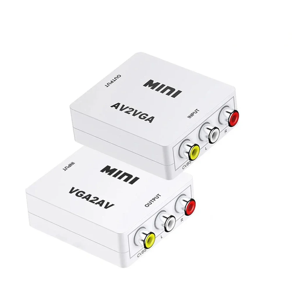 RCA naar HDMI, AV to HDMI Converter, Ondersteuning PAL/NTSC, 1080P Mini