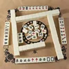 26mm Mini Chinese Mahjong Game Set Portable Traditional Blocks Mahjong 144PCS Party Board Game Two Players Funny 1