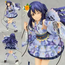 8.2inch Hand-Made Japan Anime PVC Cartoon Action Doll Toy COSPLAY Sonoda Umi Kimono Yukata Accessories Love Live