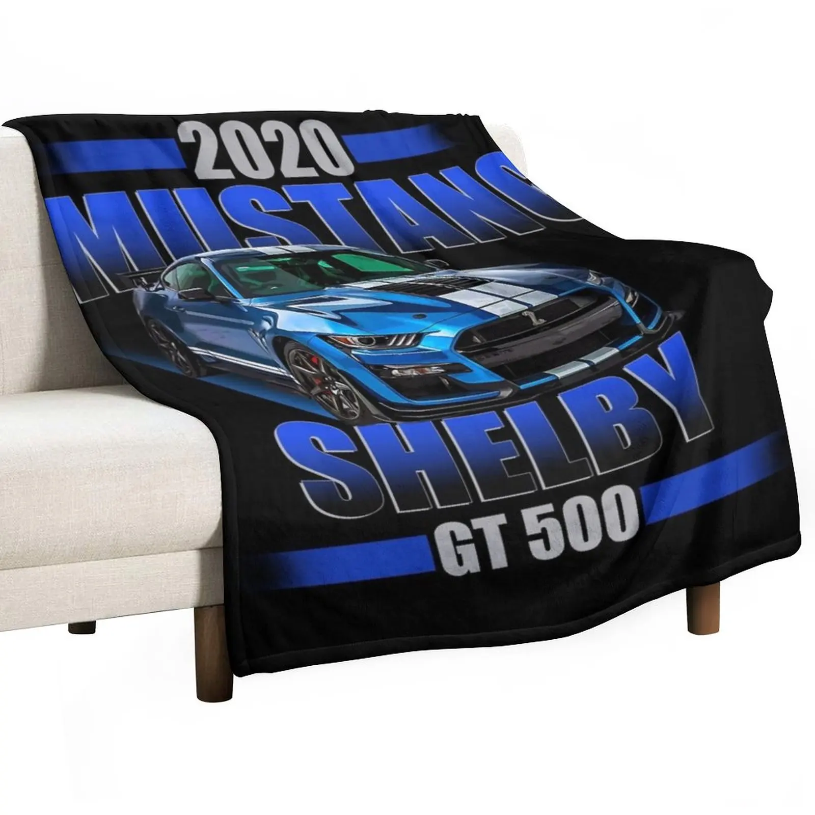 

2020 Shelby GT 500 Throw Blanket Plaid Decorative Sofa Blanket Blanket For Baby Picnic Blanket