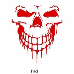 Skull Face High - Quality Cool & Fashion Stickers - XXL (Red)