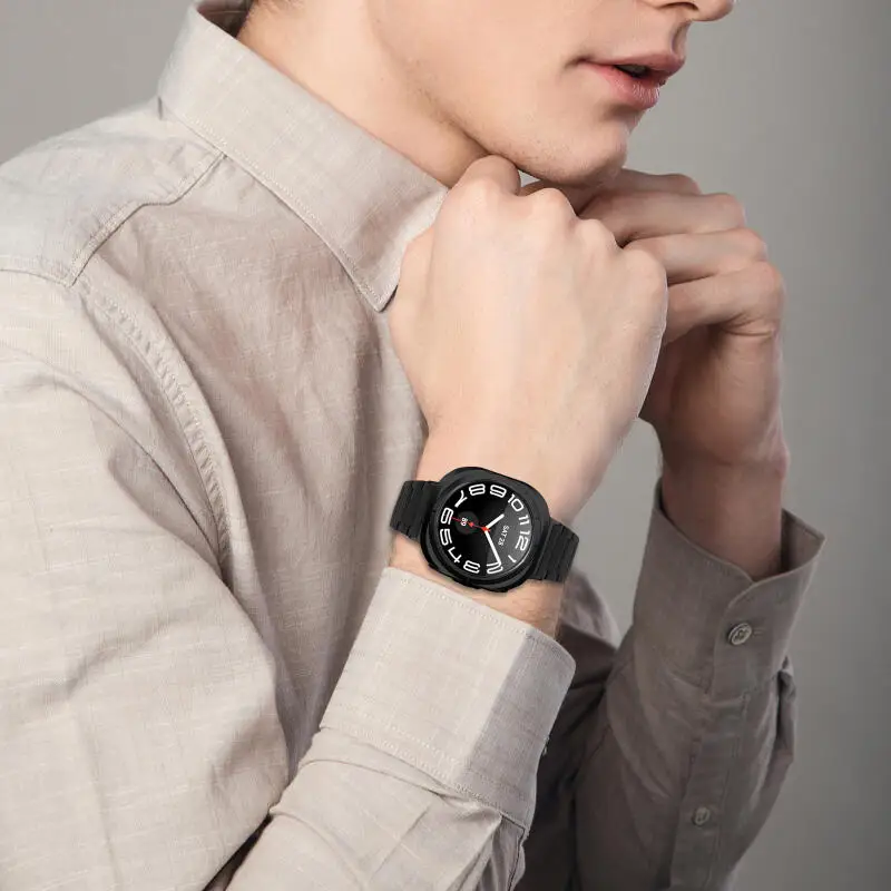 Edelstahlarmband für Samsung Galaxy Watch Ultra 47 mm, keine Lücken, Ersatzarmband für Samsung Galaxy Watch 7 Ultra 47 mm – Detail 9