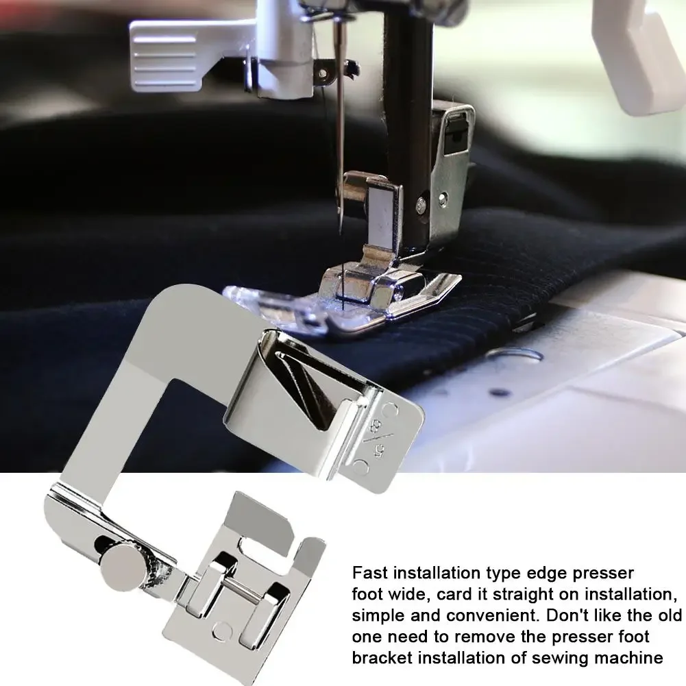 3 Size Domestic Sewing Machine Foot Presser Rolled Hem Feet Set For Brother Singer Janome Babylock Juki Sewing Machine Tools 4