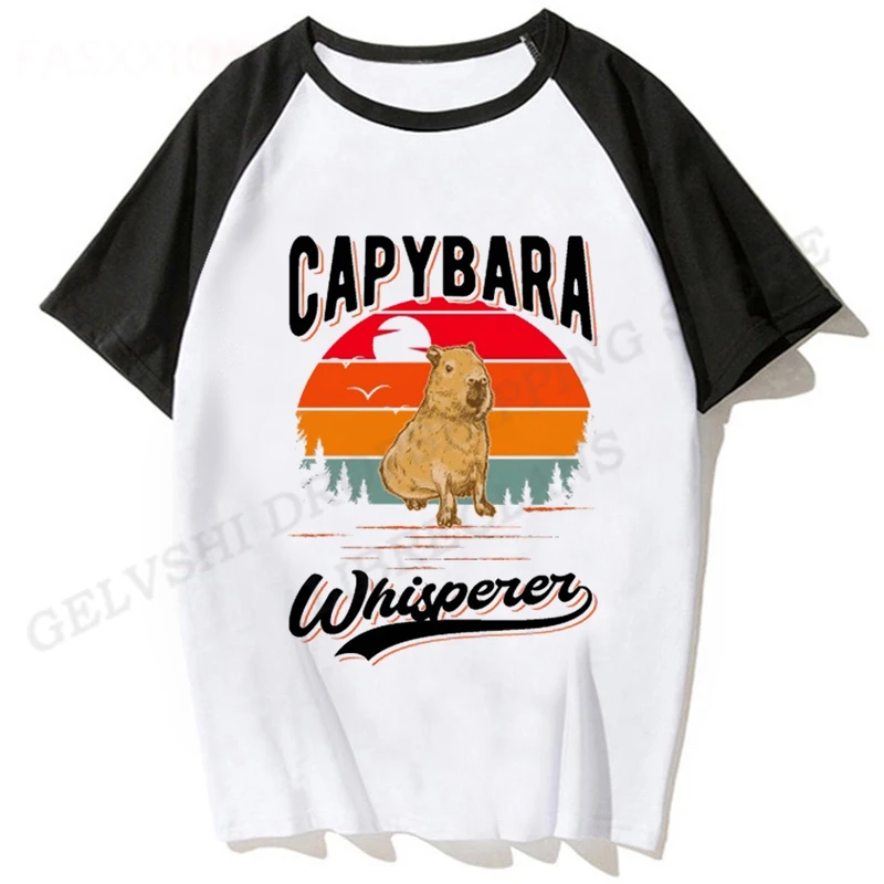 Capybara 3D Print T-Shirt Ragazzi Ragazze Moda T-Shirt Bambini Hip Hop Top Tees Capybara Tshirt Divertente Hip Hop Camiseta Animal Tshirt