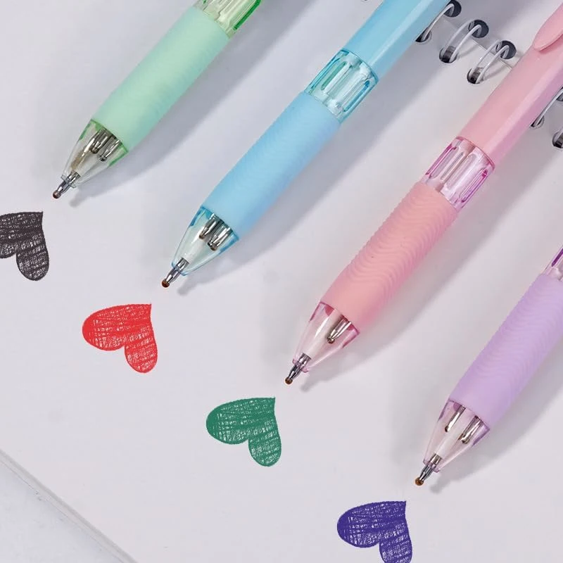 Penna a sfera multicolore 4 in 1, penna colorata retrattile a