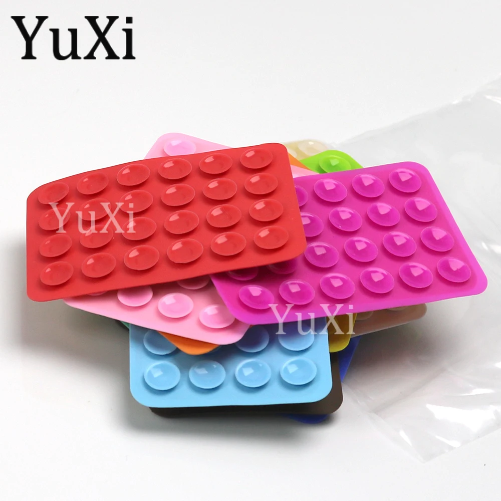 Suction Cup Silicone Phone Stand - Anti-Slip Rubber Pad Pack