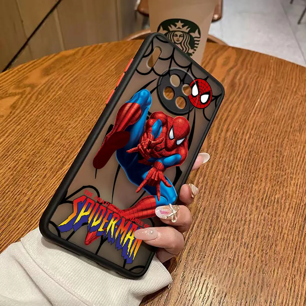 thumbnail image 1 of Funda mate para Huawei Y6P P50 P40 P30 P20 MATE 40 30 20 PRO PLUS Y7P Y8P Y9 Funda Coque Capa Shell Marvel Spider-Man Combo, 1 of 5