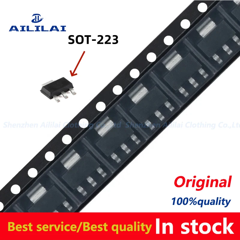 20PCS New AMS1117-3.3 V to 1.2 V / 1.8 / 2.5 3.3 5 V/ADJ step-down IC linear regulator SOT-223