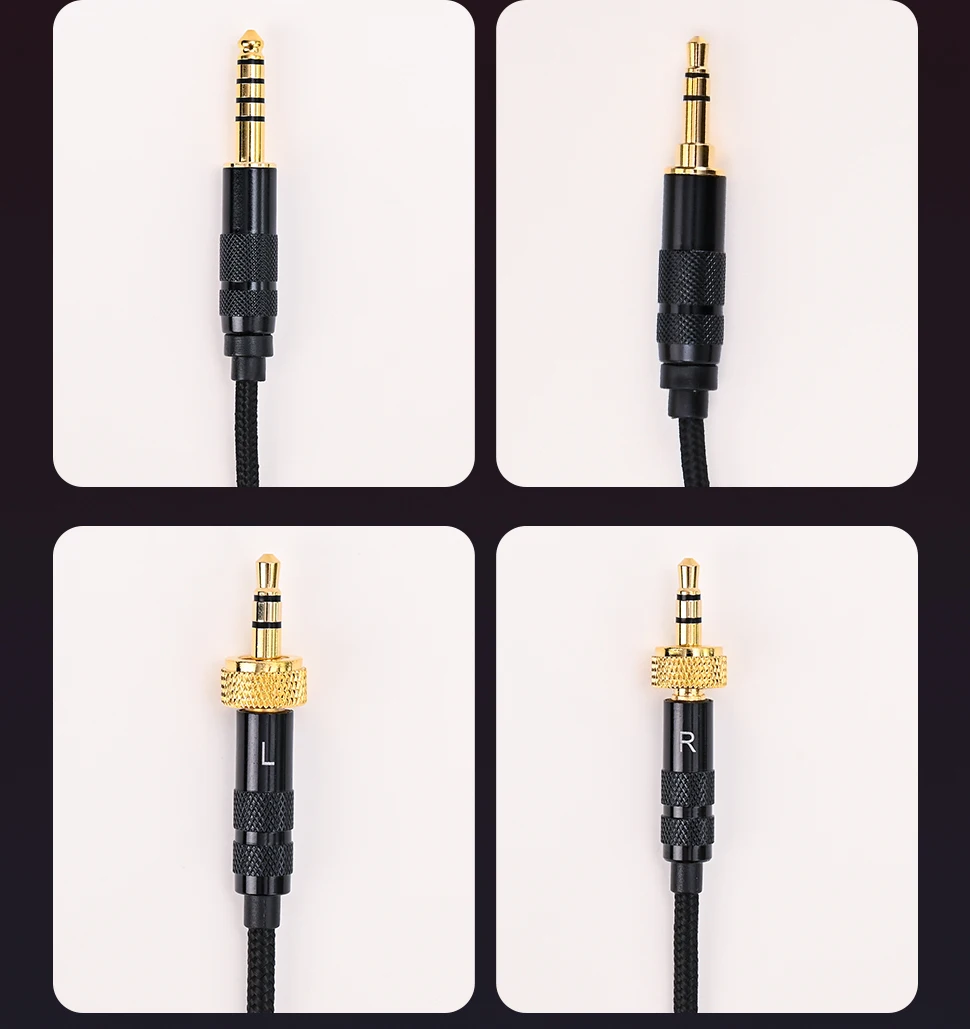 High Quality Gold-plated Audio Headphone Cable for Sony MDR-Z7M2 Mdr-z7 mdr-z1r Headset Upgrade Cable 4.4mm to dual 3.5mm Wires