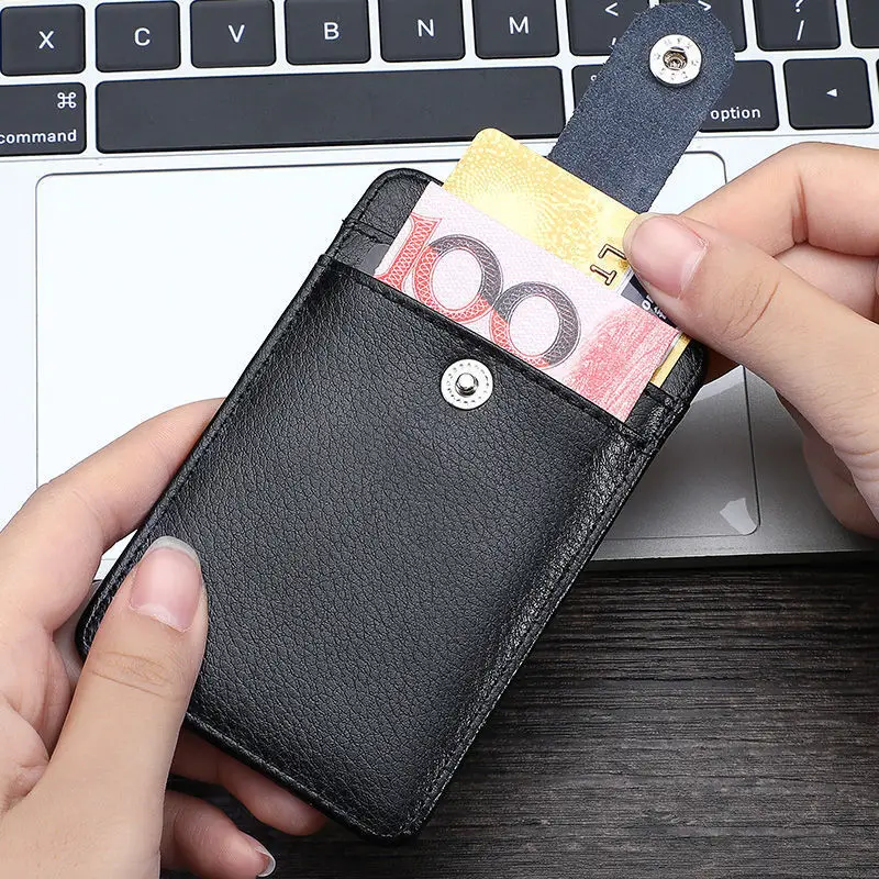 Real Leather Business Work Card Holder ID Badge Holders with Nylon Lanyard Id Name Tag Chest Cards Cases Retractable Reel Clips wallet card holder card holder credit card holder card wallet id card holder id card case business card holder
