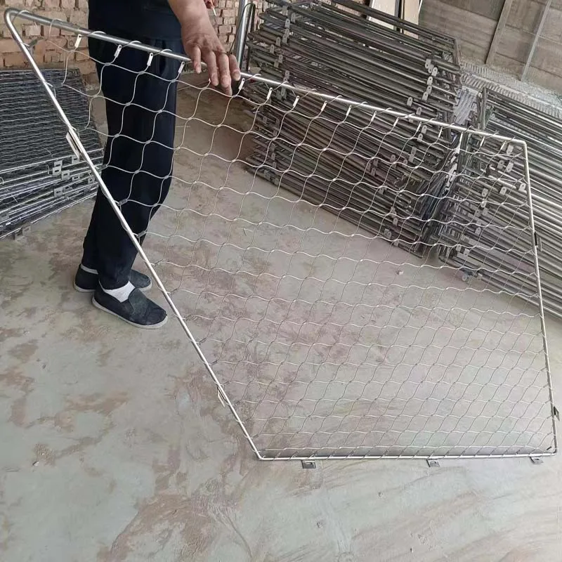 Handrail Infill Stainless Steel Wire Rope Mesh with Frame