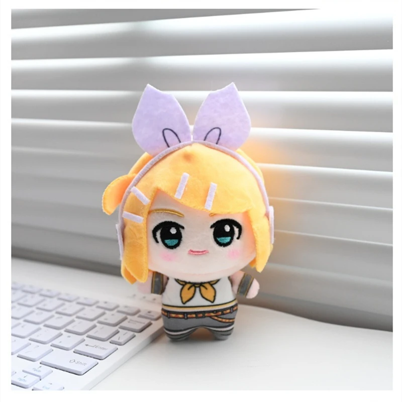 Hatsune Miku Chokkorisan Plüsch-Schlüsselanhänger-Serie auf Lager, Anime-Taschenaccessoire für Fans, Rin, Len, Luka, Meiko, Kaito – Detail 8