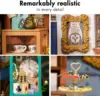 Robotime Rolife Educational Dollhouse DIY Miniature House Kit  Wooden Doll House Alice's Tea Store for Girls Gifts 3