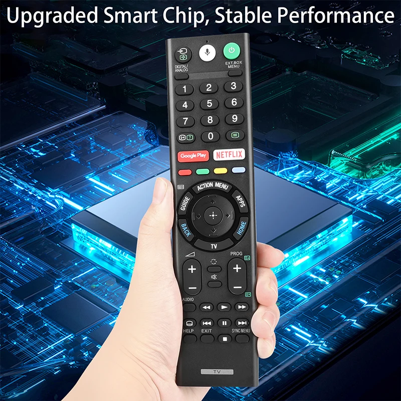 RMF-TX310U Voice Remote Control Replacement For Sony Bravia Smart TVs - Compatible With Multiple Models