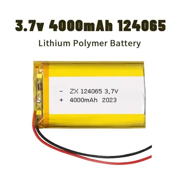 Lipo 124065   Batteria 4000mAh 3.7V Batterie ai polimeri di litio Ph-2mm Li-po per fotocamera Registratore di auto Prodotti digitali Fotografia