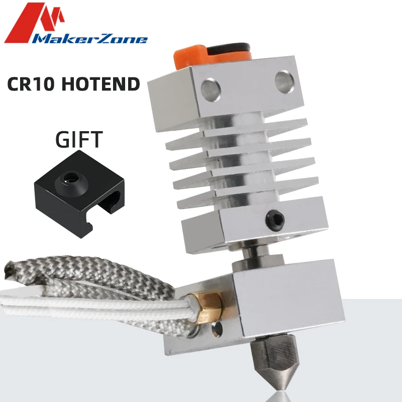 V6 J-Kopf Alle Metall Hotend -Titan Kupfer Bimetall Heatbreak Messing Düse 0.4mm Kompatibel mit Voron 2.4 oder Trident Prusa i3 MK3 MK3S MK2S 3D Drucker Zubehör
