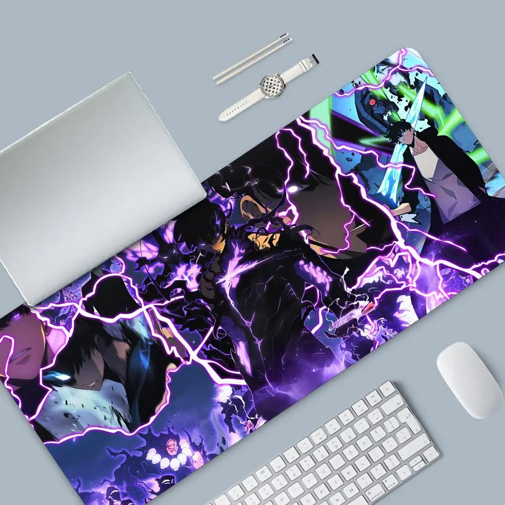 Grande Lockedge Gaming Mouse Pad Anmie Solo Nivelamento Mousepad Teclado de Computador Table Desk Mat - Imagem 2
