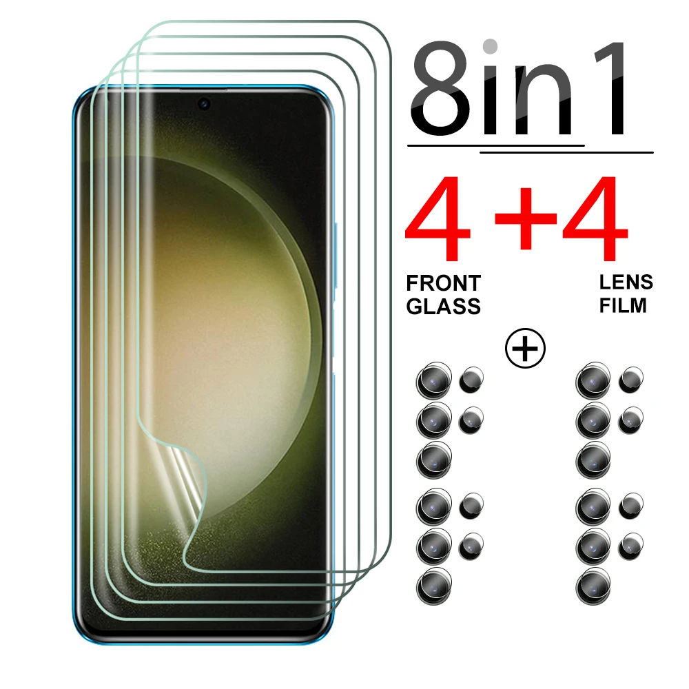 Pellicola Idrogel Antigraffio 8 In1 Per Samsung Galaxy S23 Ultra 2023 Samsun S23Ultra S 23 23 S Lente Della Fotocamera Vetro Protettivo