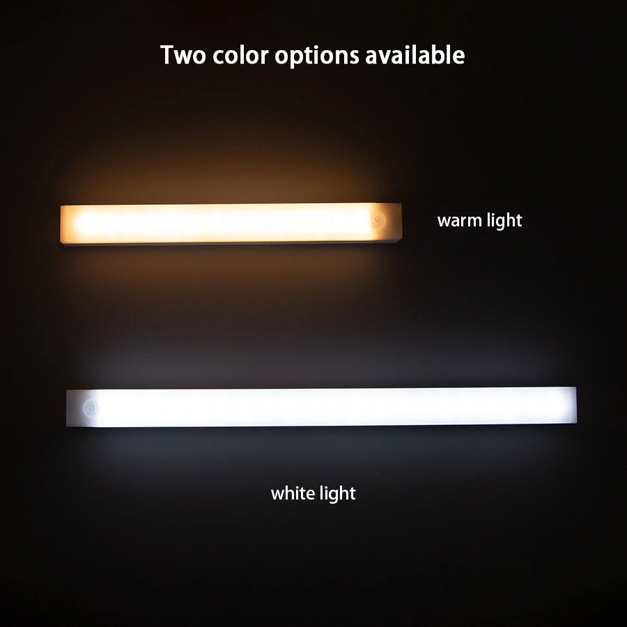 Rechargeable LED Motion Sensor Night Light Under Cabinet Cordless Lamp for Kitchen Wardrobe Bedside Induction Strip Bar Light 4