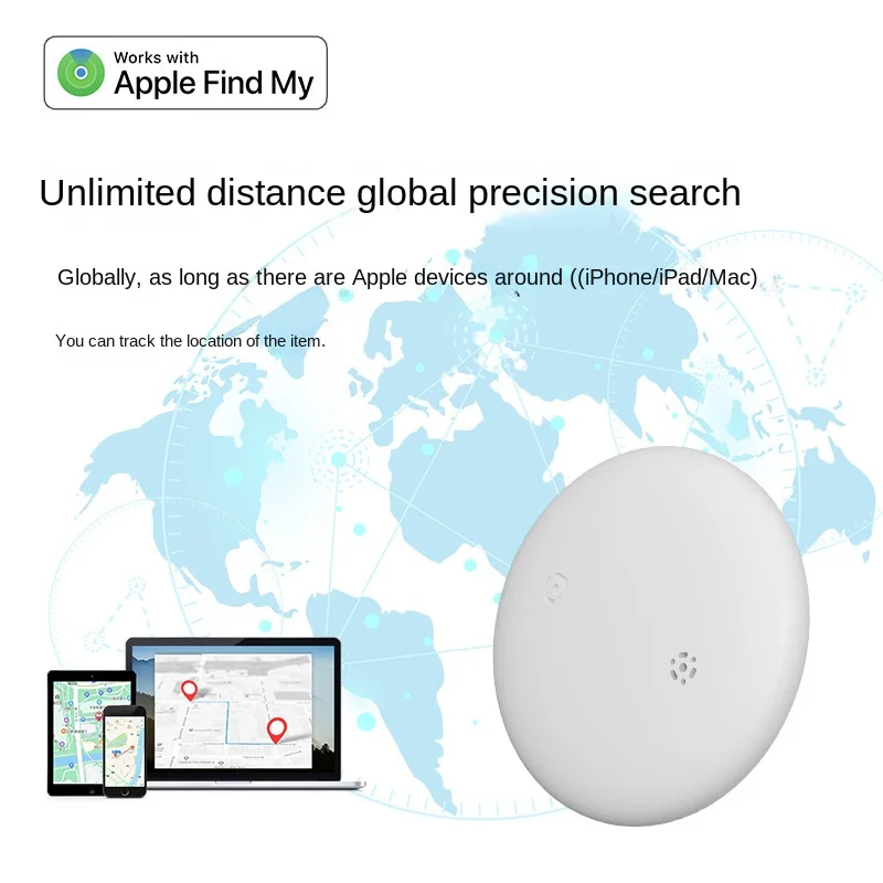 Wireless GPS Smart Tracker Work Find My APP NTag Bag Wallet Anti Lost Reminder Device MFI Rated Locator Car Key Pet Kids Finder