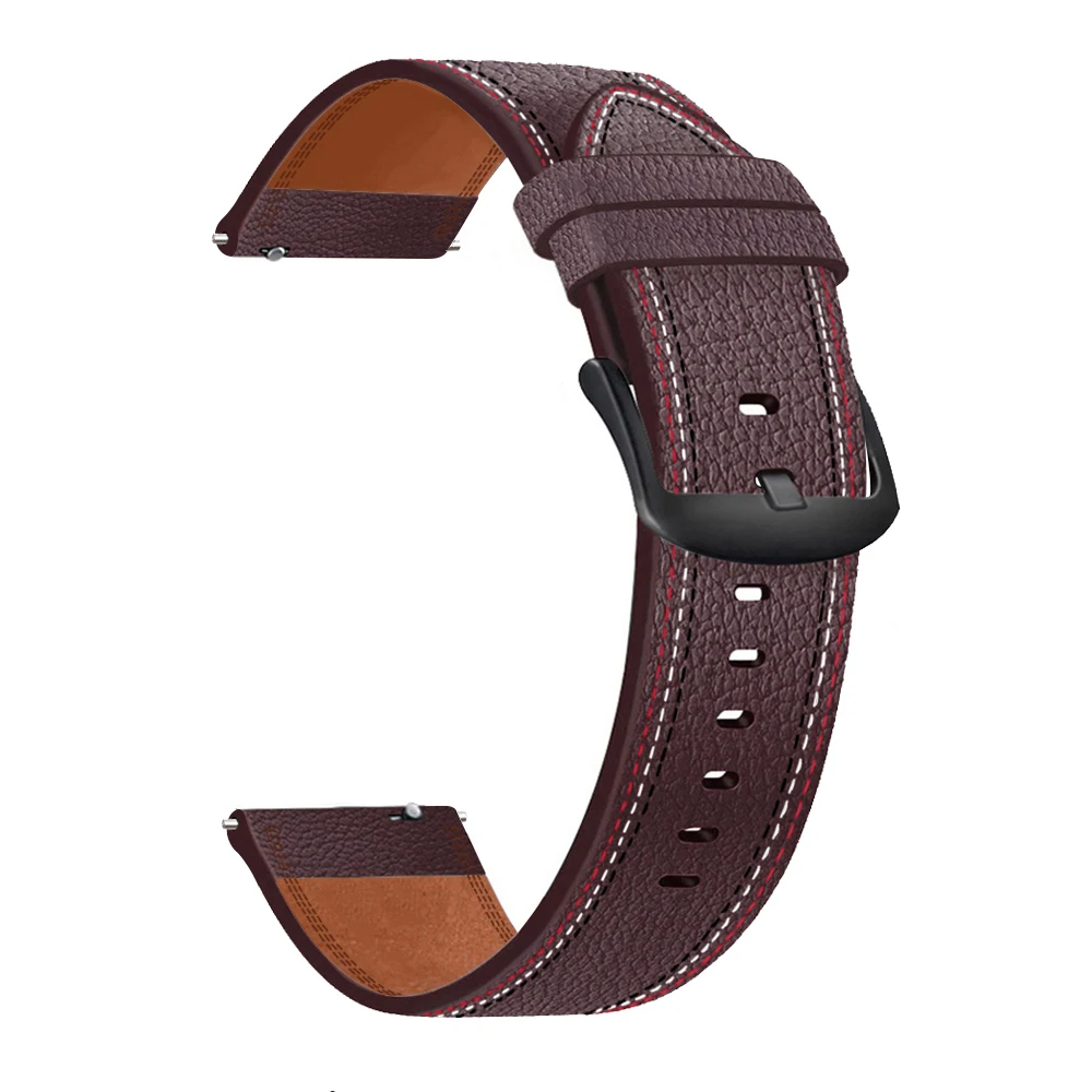 Luxury 22mm Leather Sport Strap
