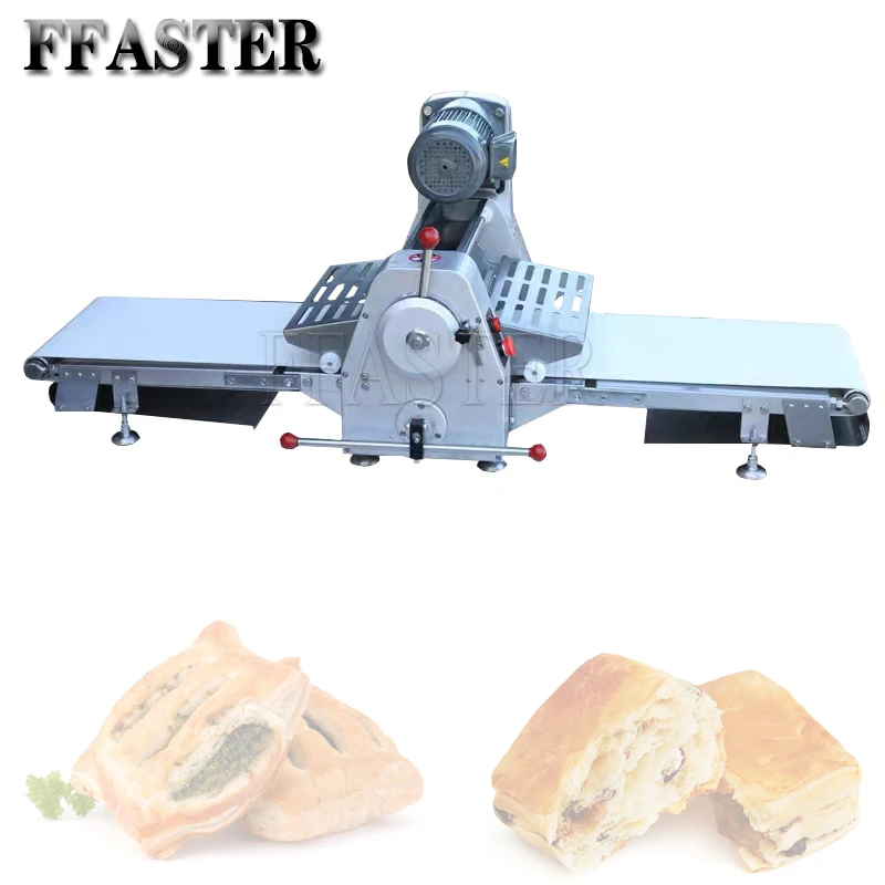 Table Top Electric Dough Sheeter Roller Croissant Bread Shortening Machine