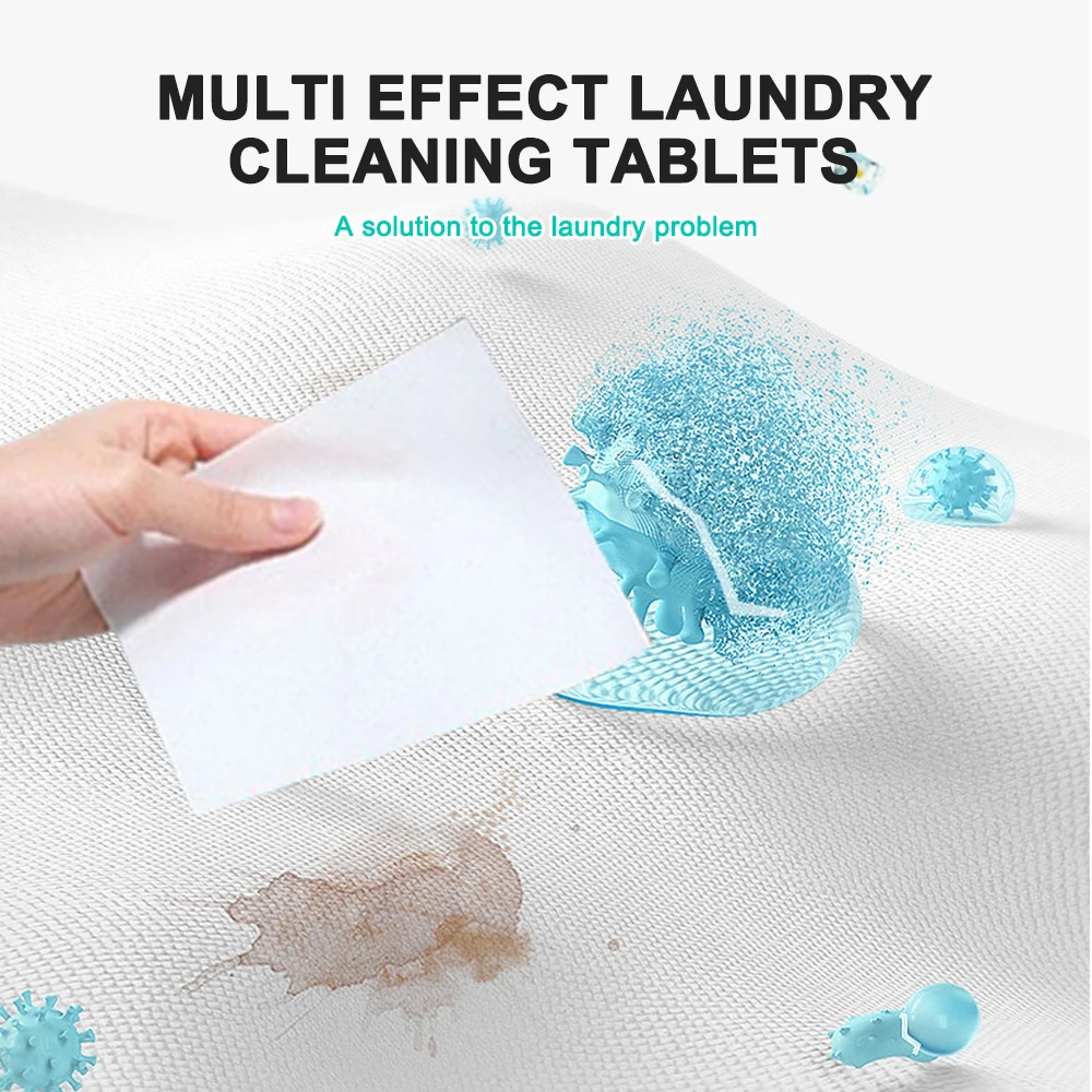 30-90 Pcs Laundry Tablets Concentrated Washing Powder Detergent Underwear Children's Clothing Laundry Soap Washing Machines laundry tablets laundry soap bar