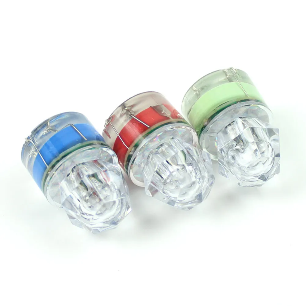 5Pcs LED 녹색 수중 야간 낚시 램프 긴 수명 투명 쉘 딥 드롭 물고기 유혹 라이트 배터리 구동