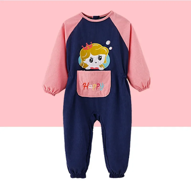 Outdoor Playable Crawling Suit Baby Romper Overalls Autumn Winter Boys Girls Clothes Durable Dirt-resistant Coverall Onesie