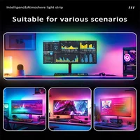 Computer Screen Light Strip Monitor RGBIC Bluetooth LED Lights Ambient Lighting Music Sycn APP Control PC Backlight Game Room 6