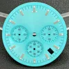 VK63 movement features a 32.5mm dial with green luminous date and accurate replacement of watch accessories